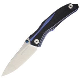 Real Steel E802 Horus Linerlock Blk/Blue: BK-RS7432