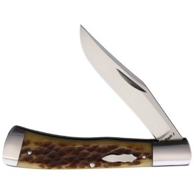 Old School Knifeworks Ruple 1 Trapper Bourbon Bone: BK-RUP1BB