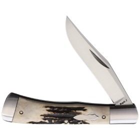 Old School Knifeworks Ruple 1 Trapper Natural Stag: BK-RUP1NS