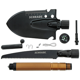 Schrade Frontier Shovel Saw Combo: BK-SCH1124292