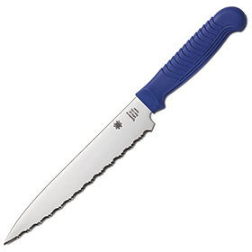 Spyderco Utility Knife Blue Serrated: BK-SCK04SBL