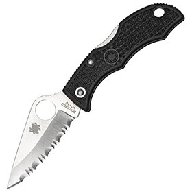 Spyderco Ladybug 3 Lockback Serrated: BK-SCLBKS3