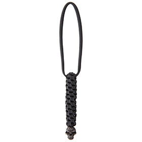 Schmuckatelli Co Emerson Lanyard with Bead: BK-SMUKEBLBB