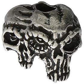 Schmuckatelli Co Gemini Twins Skull Bead: BK-SMUKGTP