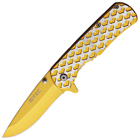 S-TEC Heart Linerlock Gold A/O: BK-STT271406RD