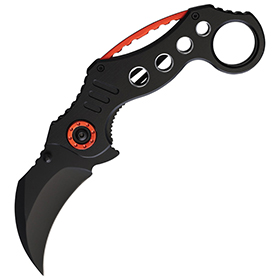 S-TEC Karambit Linerlock A/O Red: BK-STT2734RD