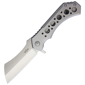 S-TEC Framelock Cleaver Blade: BK-STTS004SL