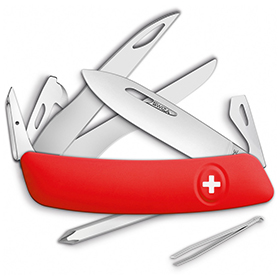 Swiza D08 Swiss Pocket Knife Red: BK-SZA1201000