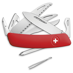 Swiza D10 Pocket Knife Red: BK-SZA1401000