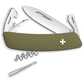 Swiza D03 Olive Swiss Pocket Knife: BK-SZA301050