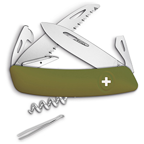 Swiza D05 Olive Swiss Pocket Knife: BK-SZA501050