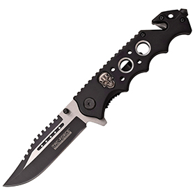 Tac Force Skull Linerlock A/O: BK-TF809BK