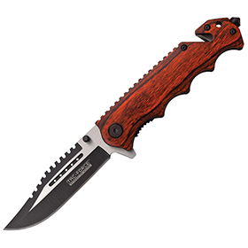 Tac Force Pakkawood Linerlock A/O: BK-TF809WD