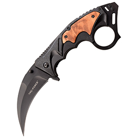 Tac Force Linerlock A/O Wood: BK-TF957WD