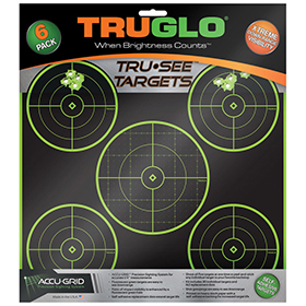 TRUGLO Tru-See 5 Bullseye Target 6pk: BK-TG11A6