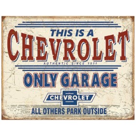 Tin Signs Chevy Only Garage: BK-TSN2200