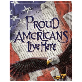 Tin Signs Proud American: BK-TSN2219