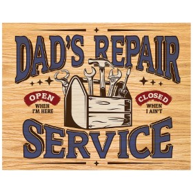 Tin Signs Dad's Repair Service Sign: BK-TSN2268