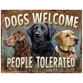 Tin Signs Dogs Welcome: BK-TSN2279