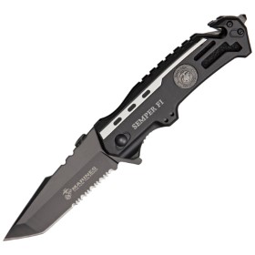 USMC Rescue Linerlock: BK-USM1002TS