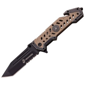 USMC Marines Linerlock A/O Tan: BK-USMA1052DT