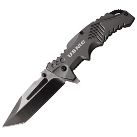 USMC Linerlock A/O Gray: BK-USMA1058GY