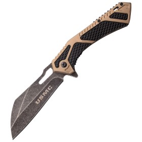 USMC USMC Linerlock A/O Tan: BK-USMA1063GN