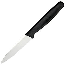 Victorinox Paring Knife Serrated Black: BK-VN67633