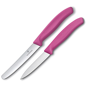 Victorinox Steak/Paring Set Pink: BK-VN67836L115X2