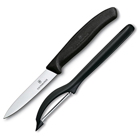 Victorinox Pairing/Peeler Black Pillow Pa: BK-VN76075X8