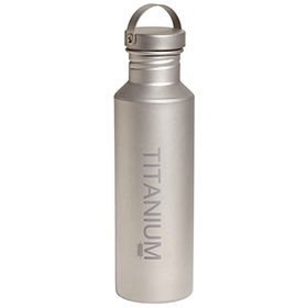 Vargo Water Bottle w/Titanium Lid: BK-VR438