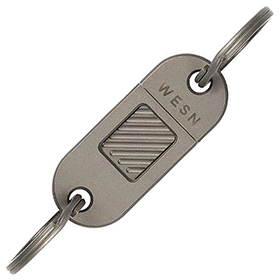 Wesn Goods QR Keychain Gunmetal: BK-WESN03