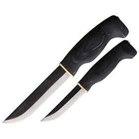 Wood Jewel Big Double Fixed Blade Set Blk: BK-WJ23KIMU