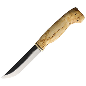 Wood Jewel Fixed Blade Curly Birch: BK-WJ23VISA10