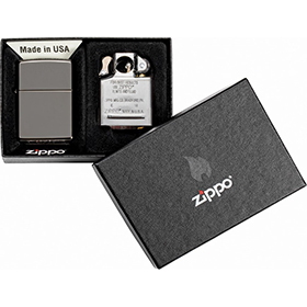 Zippo Lighter and Pipe Insert Combo: BK-ZO07658