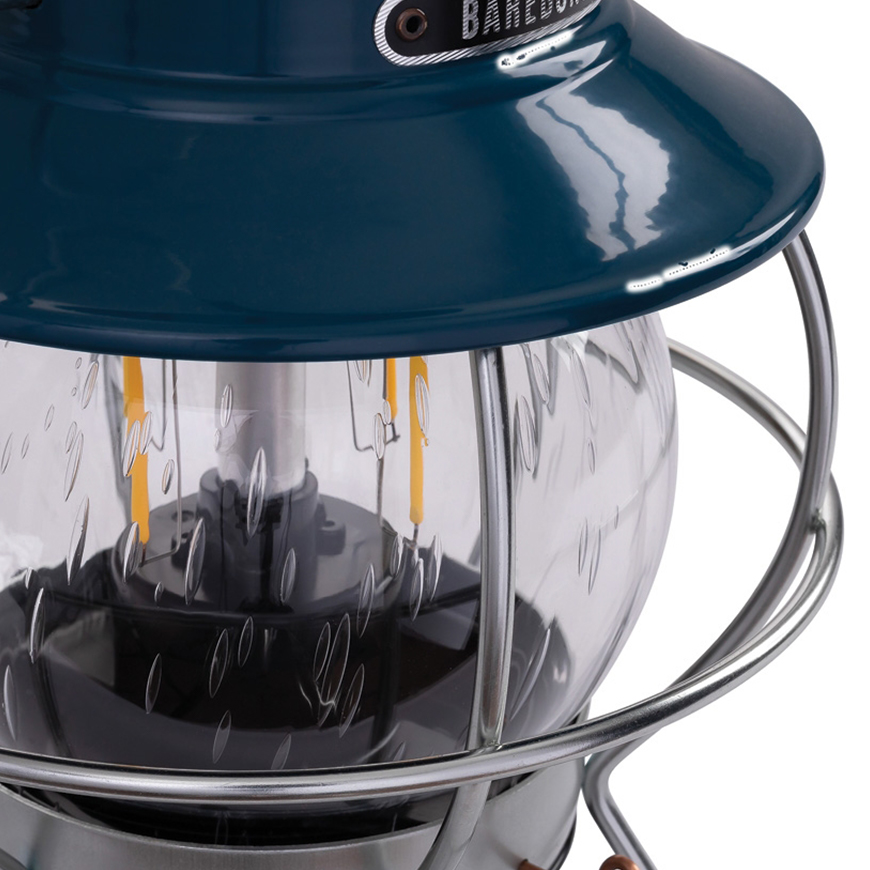 Barebones Living Railroad Lantern Ocean Blue: BK-BARE181V1