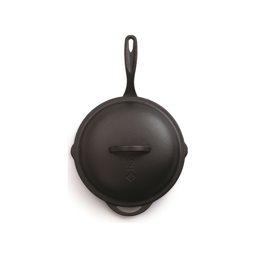 Barebones Living Cast Iron Skillet Lid 12in: BK-BARE311V1