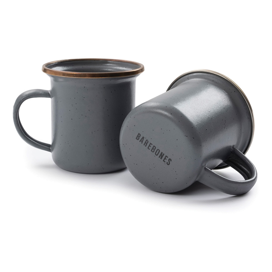 Barebones Living Enamel Espresso Cup Set: BK-BARE375V1