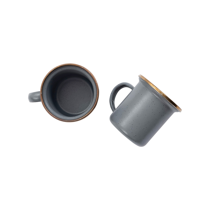 Barebones Living Enamel Espresso Cup Set: BK-BARE375V3