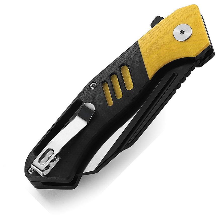 Bestech Knives Rockface Linerlock Yellow: BK-BTKG46AV3