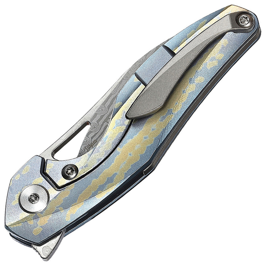 Bestech Knives The Reticulan Framelock Blue: BK-BTKT1810LV3