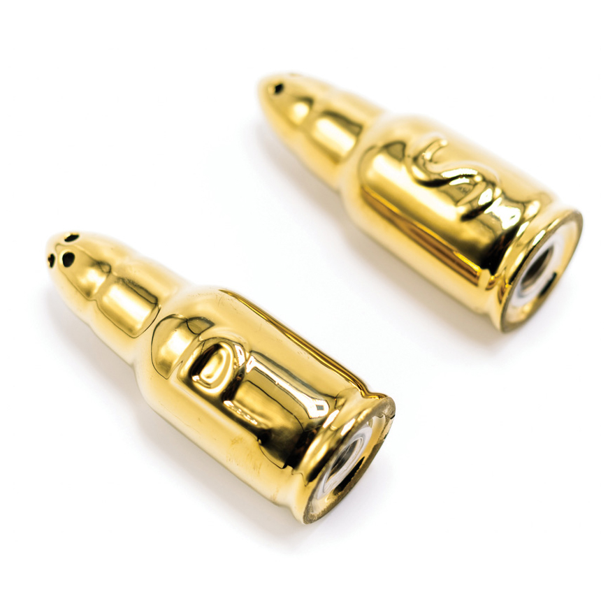 Caliber Gourmet Salt Pepper Shakers Bullet: BK-CBG1036V3