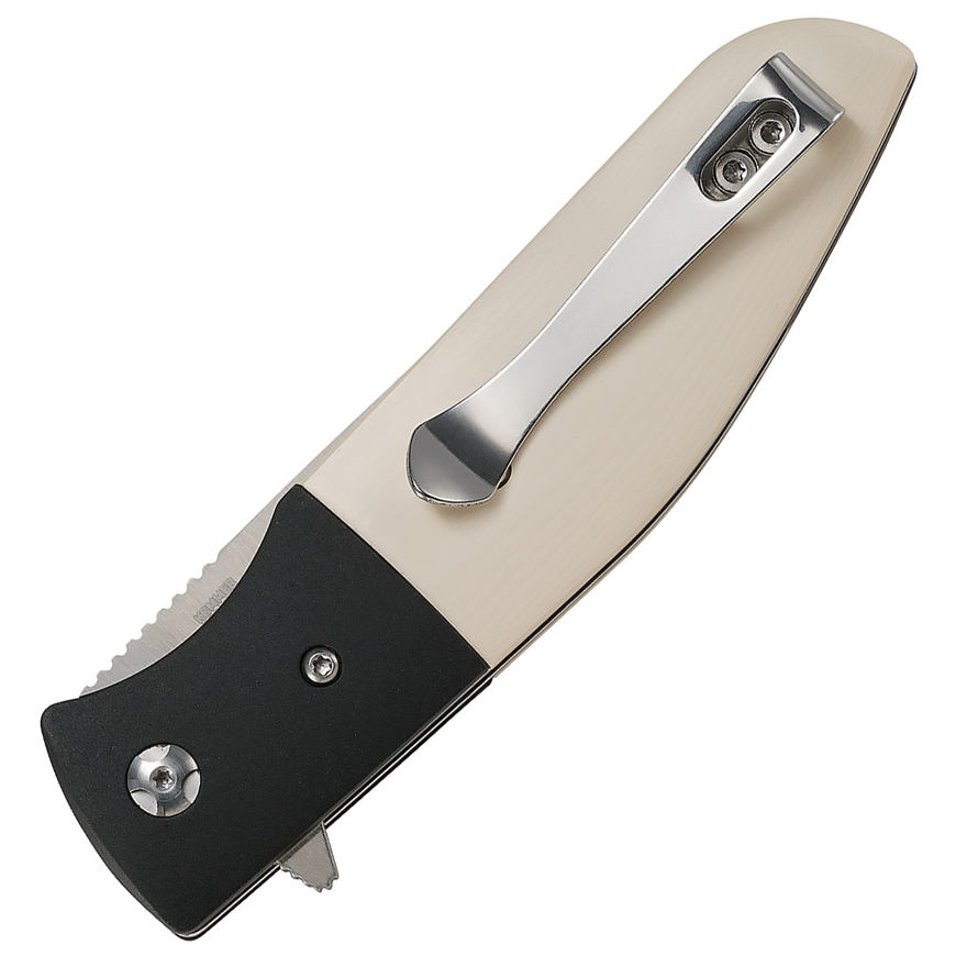 CRKT Curfew Linerlock A/O White: BK-CR2867V3