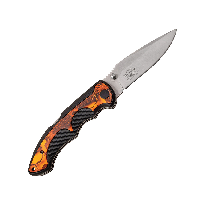 Elk Ridge Blade Change Lockback Camo: BK-ER942OCV1