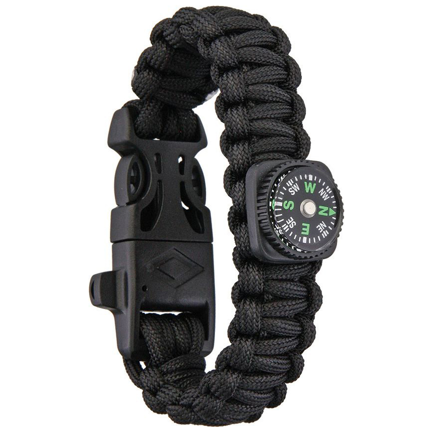 Explorer Paracord Bracelet With Compass: BK-EXP61V3