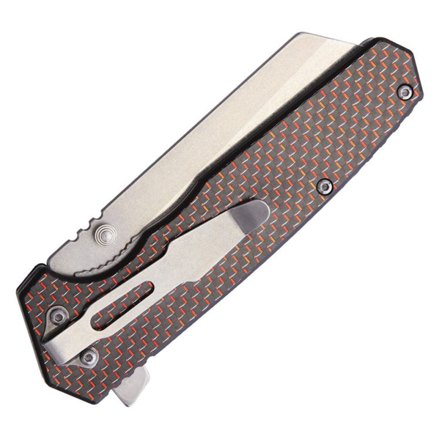 Komoran Linerlock Red Carbon Fiber: BK-KO021V3