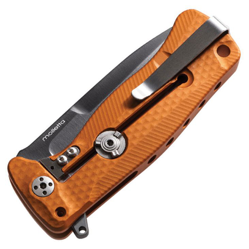 LionSTEEL SR22 Framelock Orange Black: BK-LSTSR22AOBV3