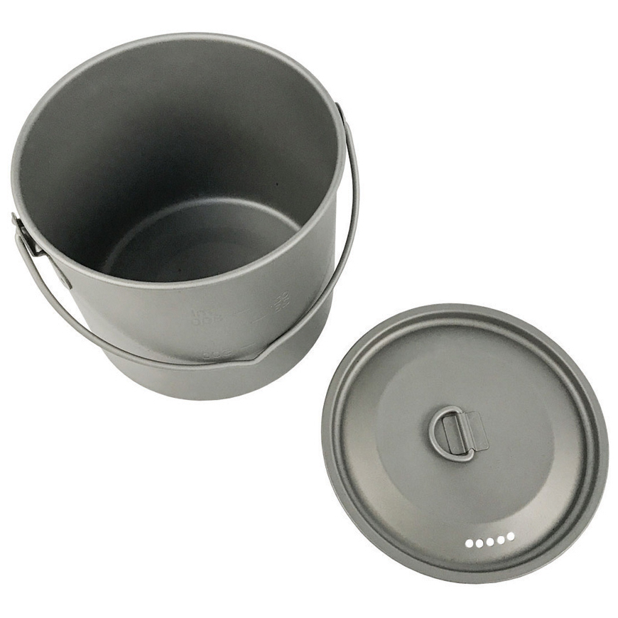 Pathfinder Titanium Bush Pot 1100ml: BK-PTH201V1