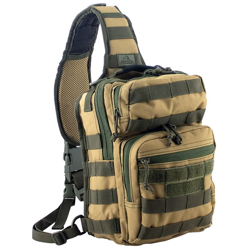 Red Rock Outdoor Gear Rover Sling Pack Coyote OD: BK-RED80129CODV1