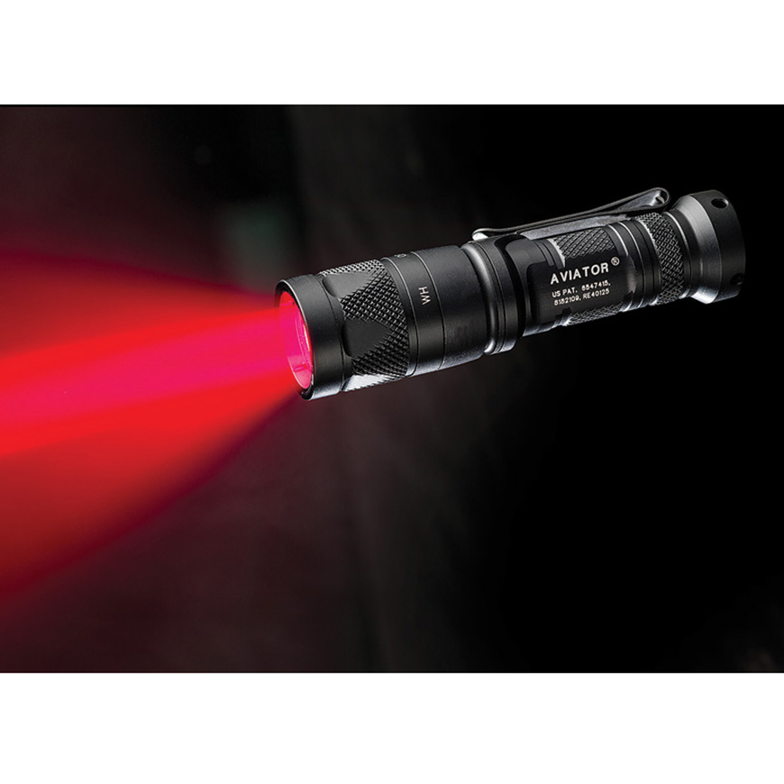 SureFire Aviator Red Flashlight: BK-SFRAVIATORRDV3